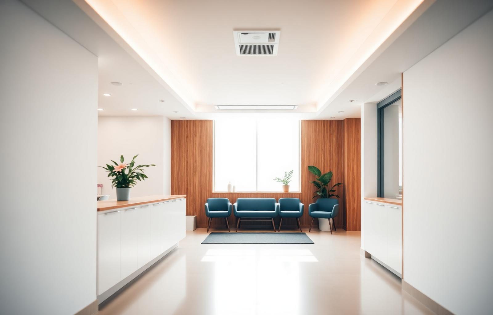 Premium private clinic reception
